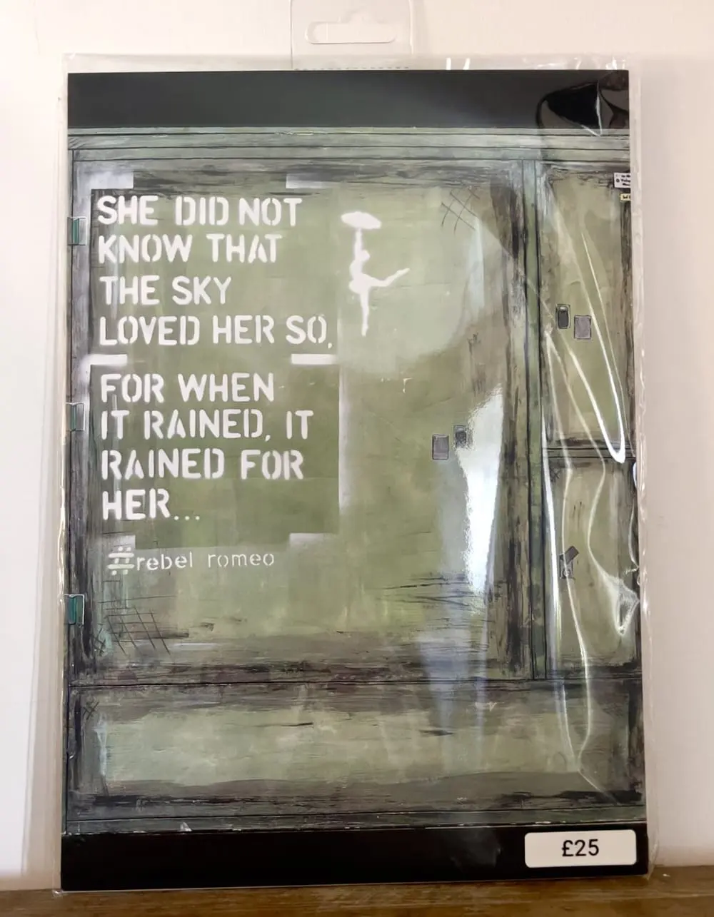 She Did Not Know A4 print in protective sleeve, priced £25